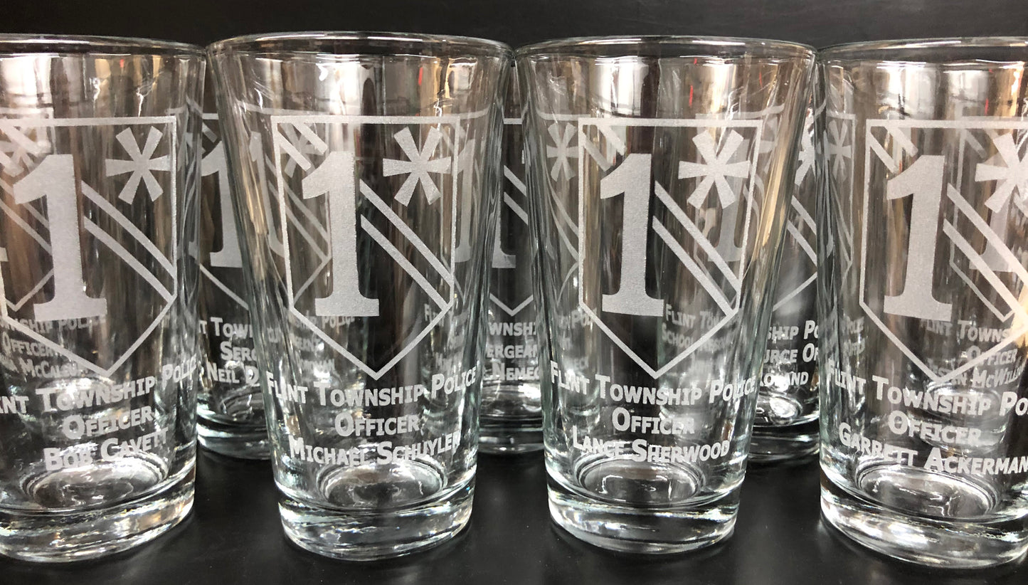 1 Asterisk Pint Glass