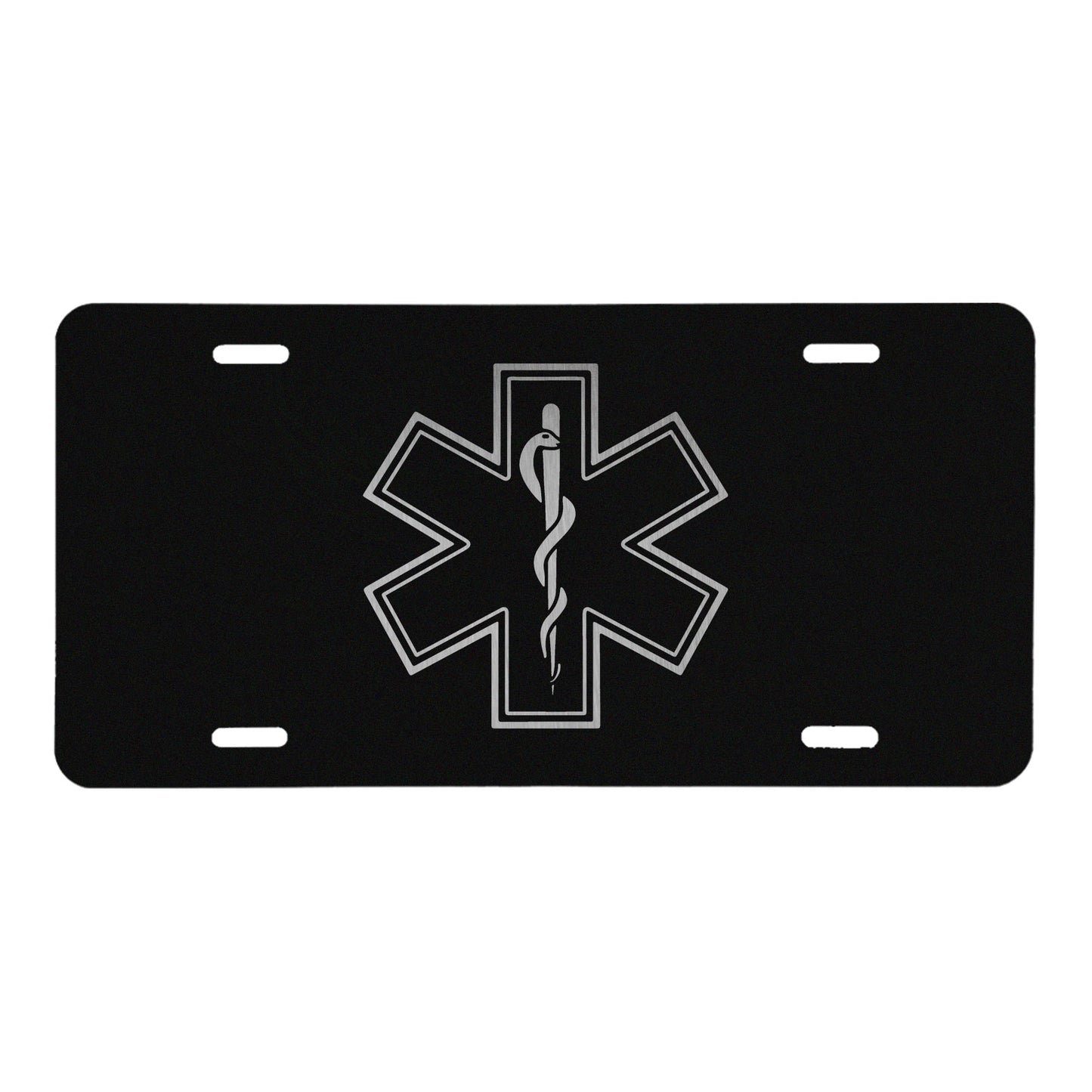 EMS Logo License Plate