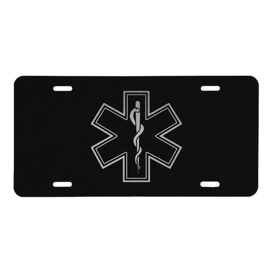 EMS Logo License Plate