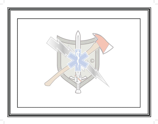 Blank Certificate with the RESCUE TASK FORCE Insignia