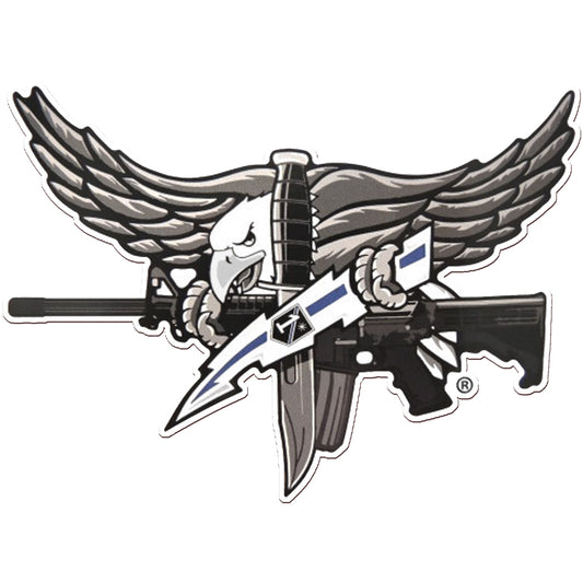 SWAT Operator Magnet - Blue Bolt