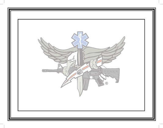 Blank Certificate with the SWAT MEDIC Insignia