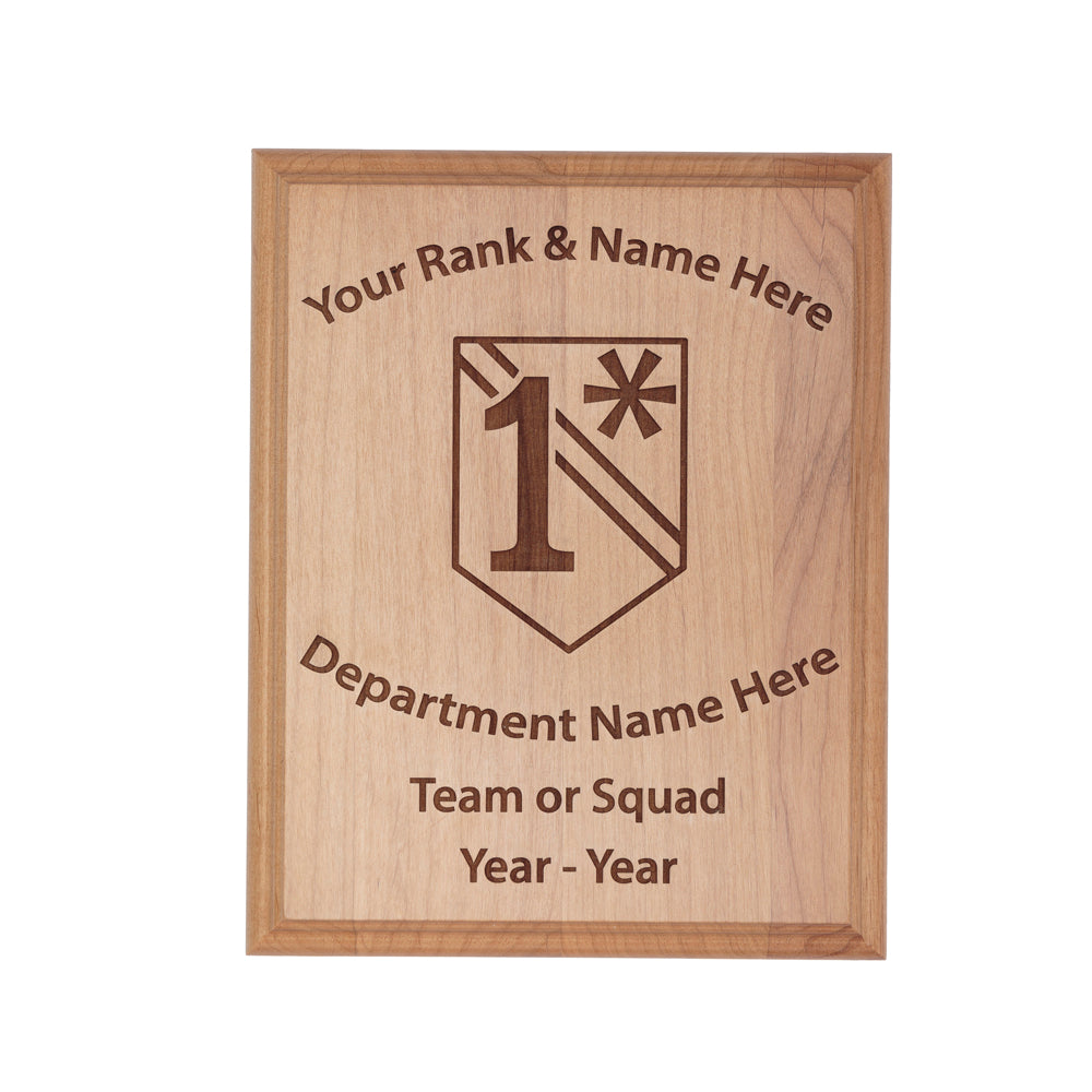 1 Asterisk Wood Plaque