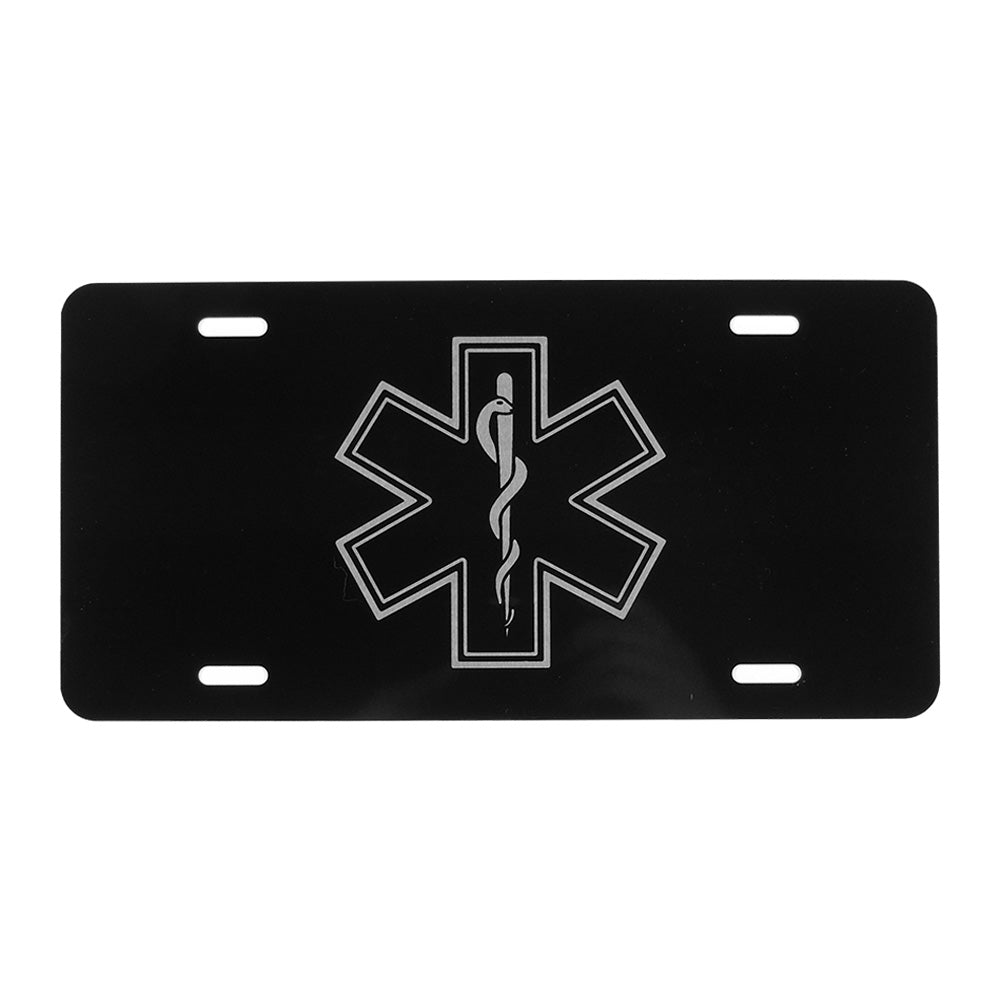 EMS Logo License Plate