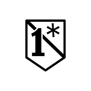 1 Asterisk License Plate