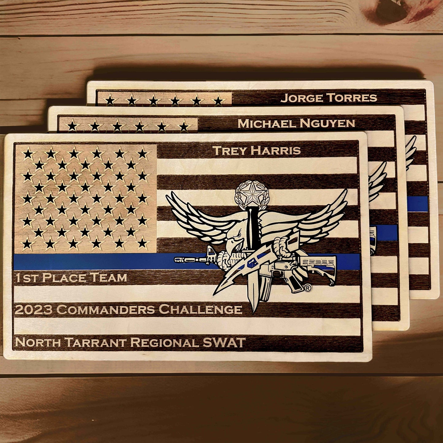 SWAT Operator Wood Flag Sign
