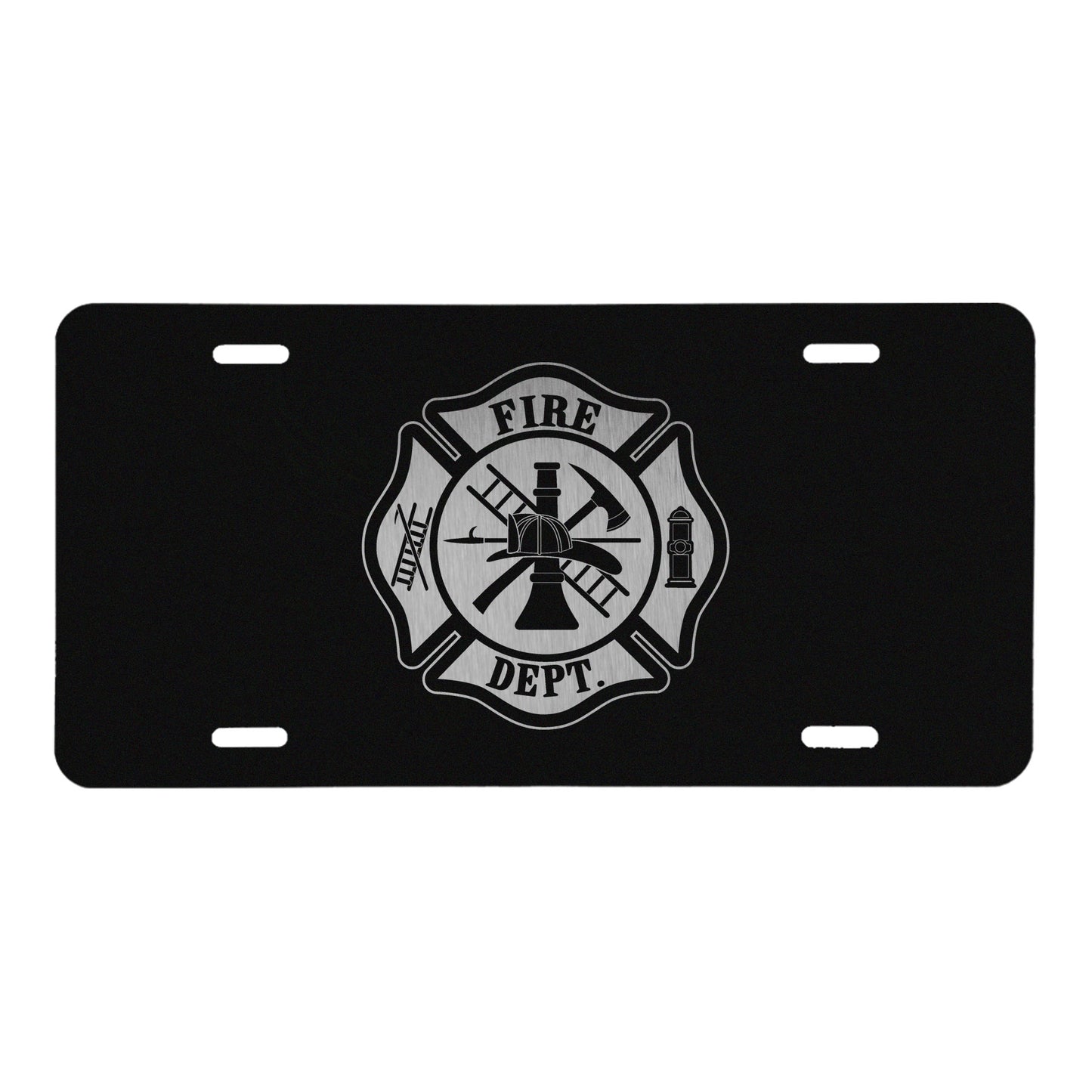 Fire Dept Logo License Plate