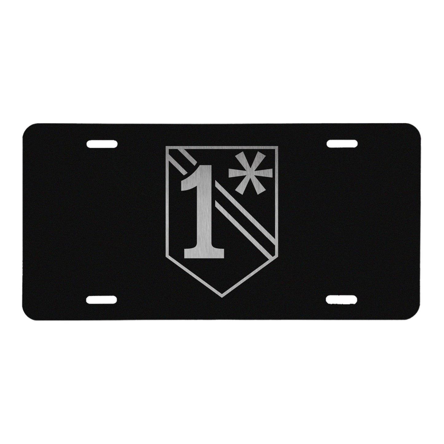 1 Asterisk License Plate