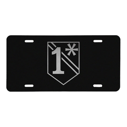 1 Asterisk License Plate