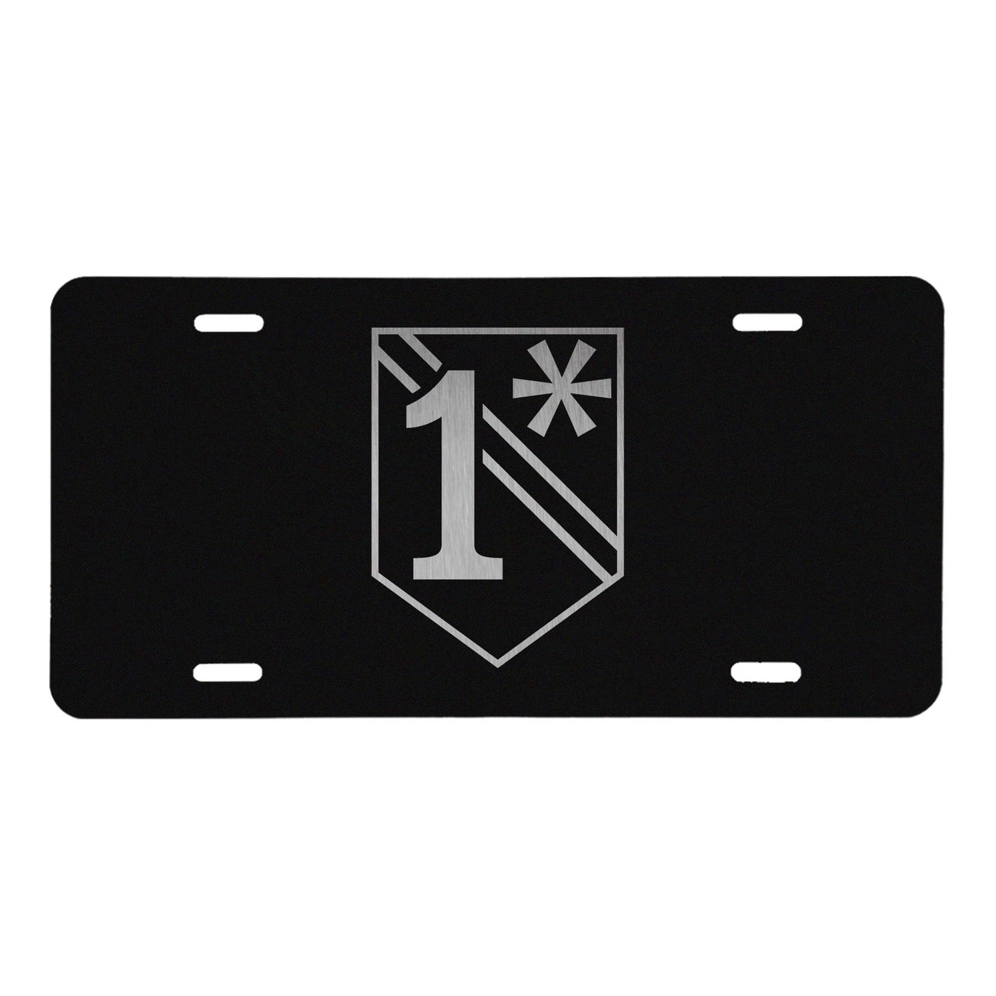 1 Asterisk License Plate