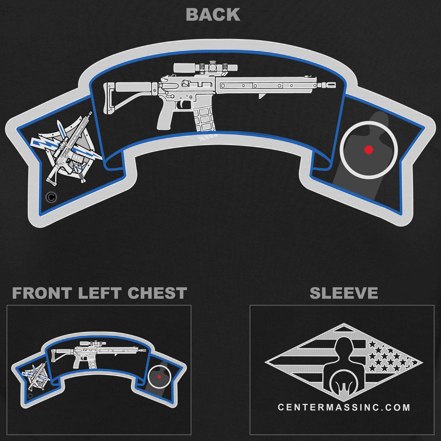 Black Patrol Rifle TShirt