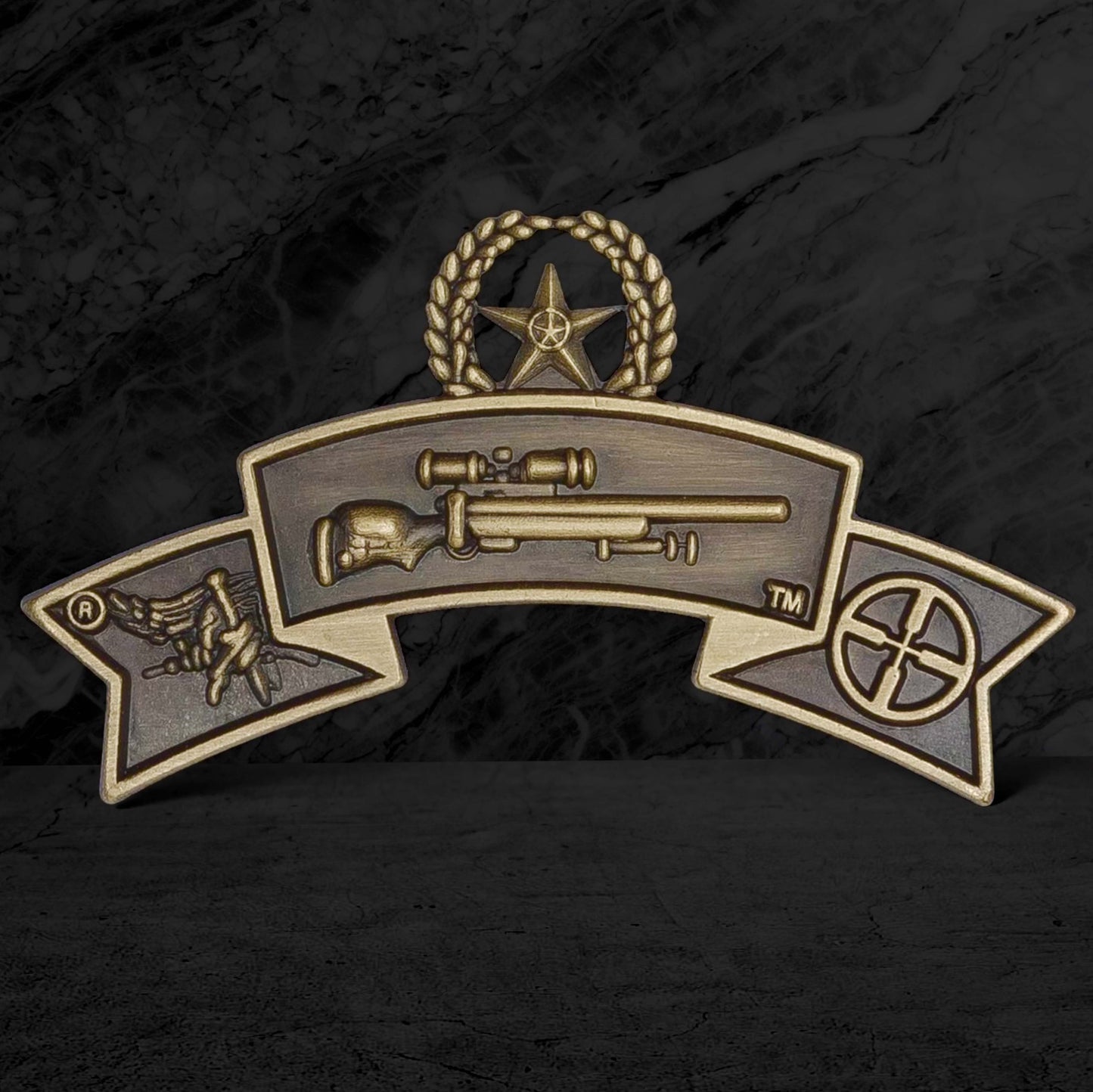Master Sniper Qualification Tab Pin