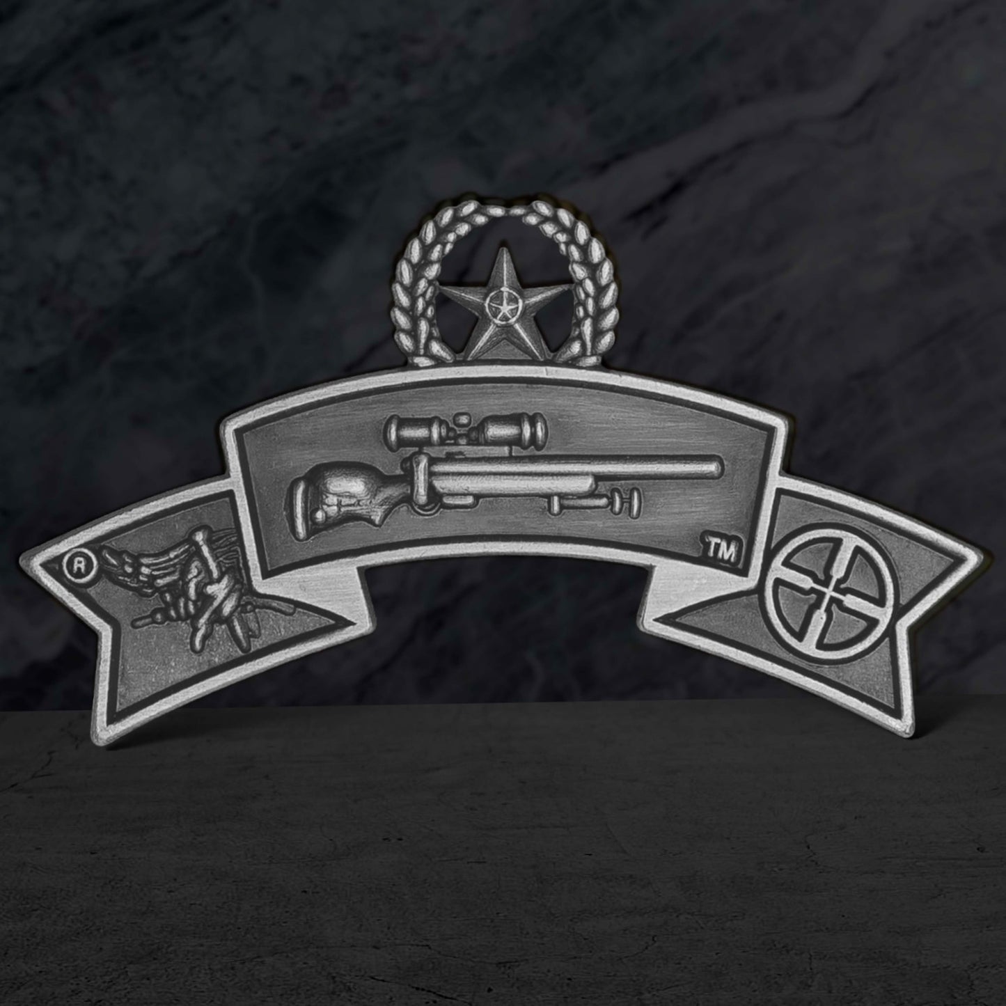 Master Sniper Qualification Tab Pin