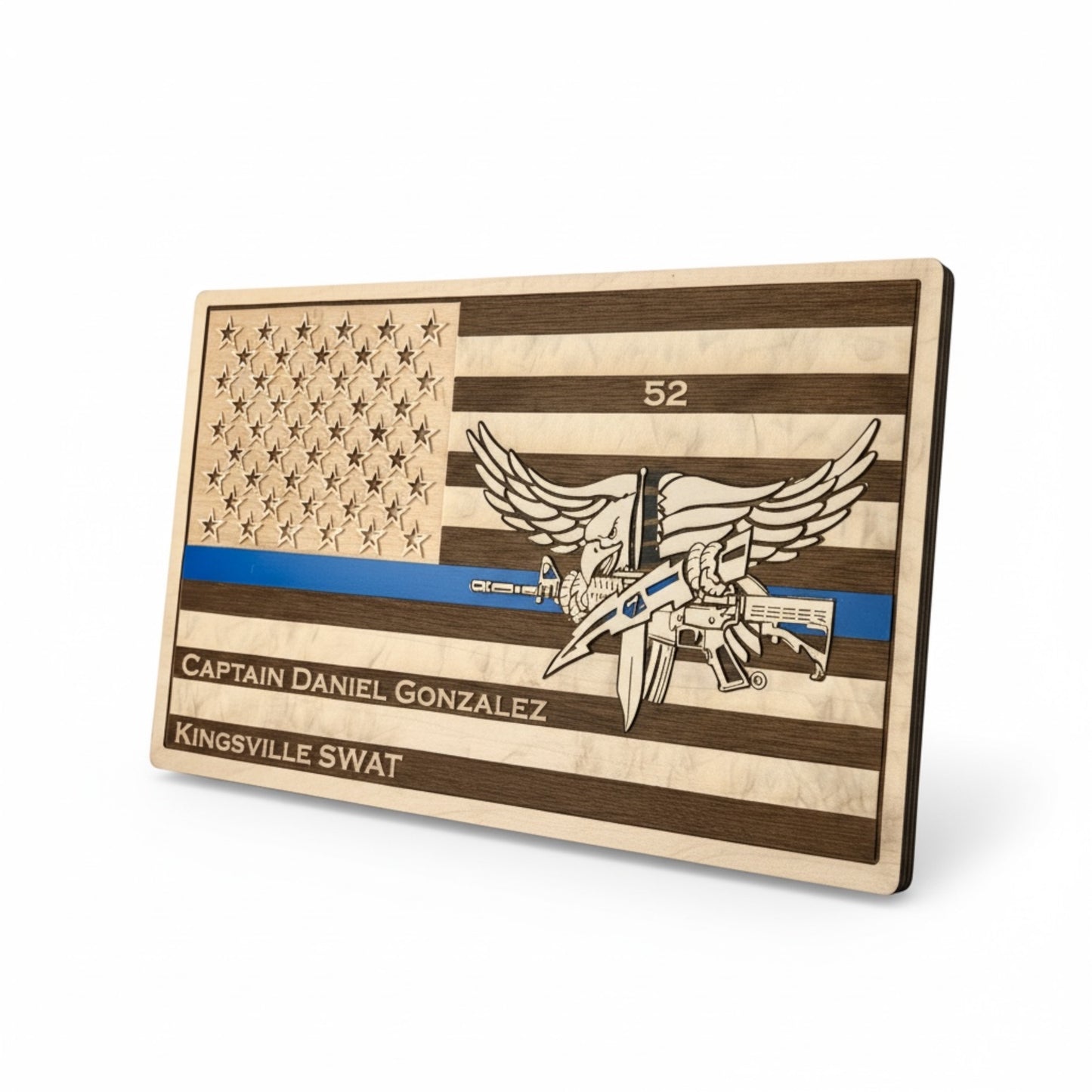 SWAT Operator Wood Flag Sign