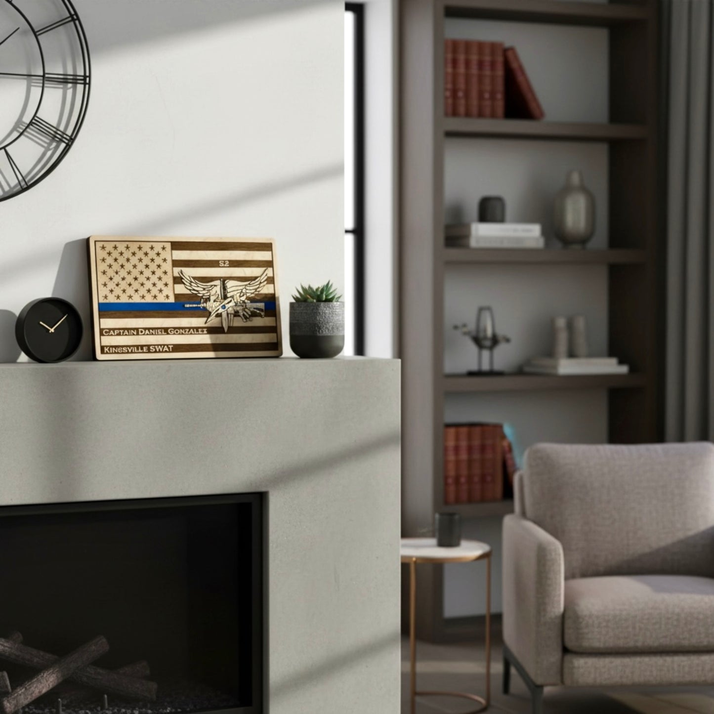 SWAT Operator Wood Flag Sign