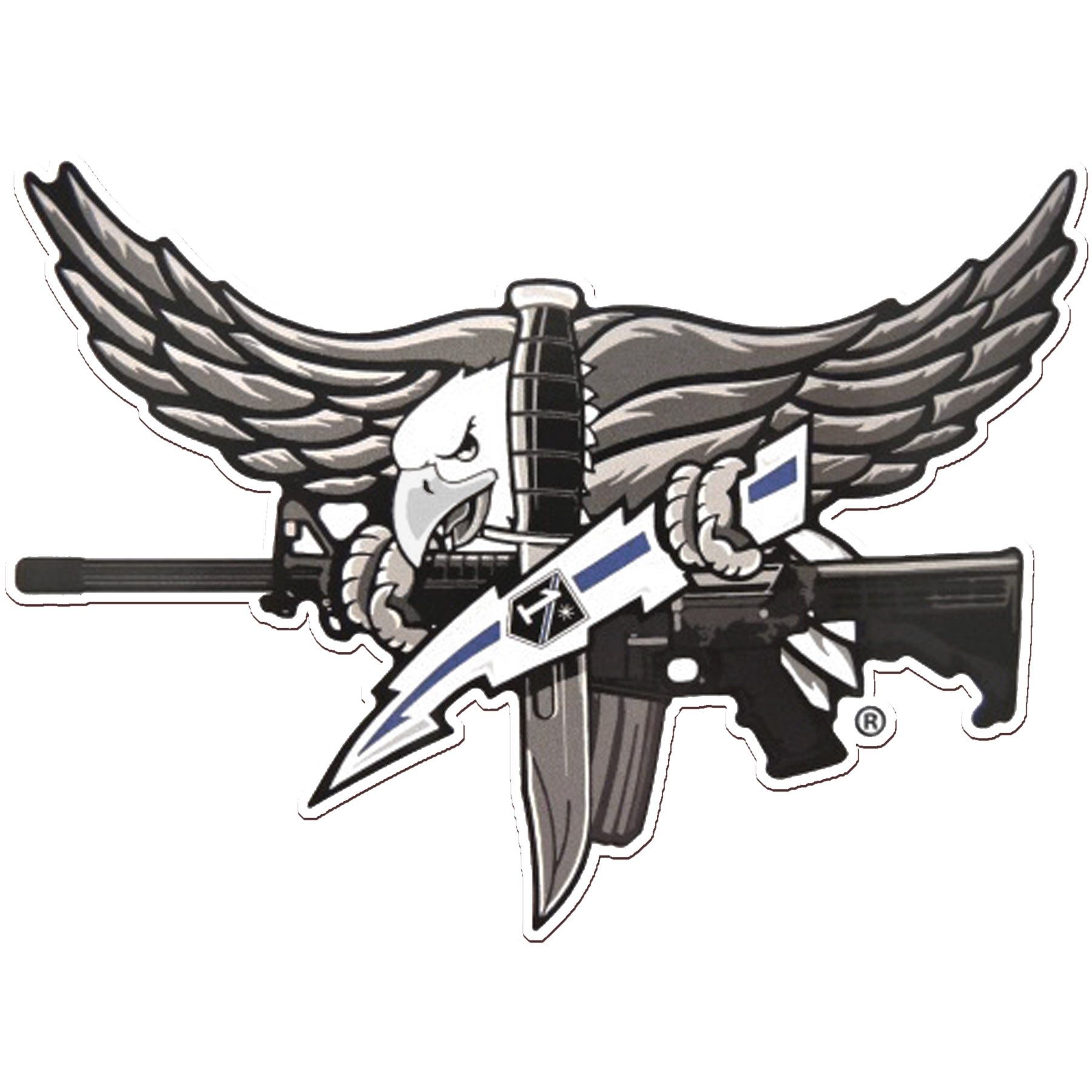 SWAT Operator Magnet - Blue Bolt – Swat Operator USA