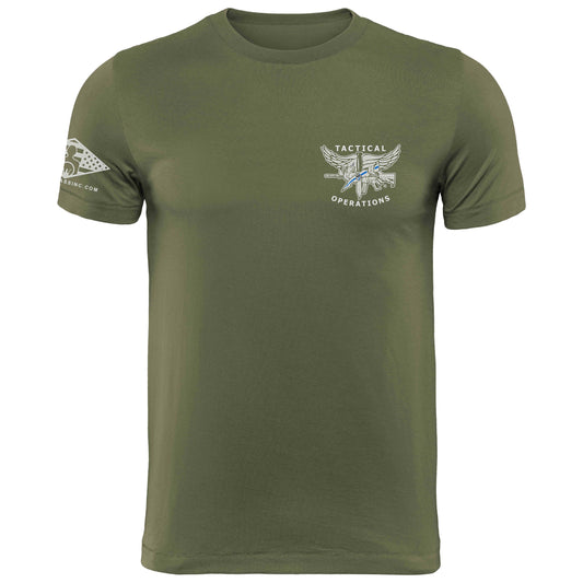 OD Green Tactical Operations SWAT Operator TShirt