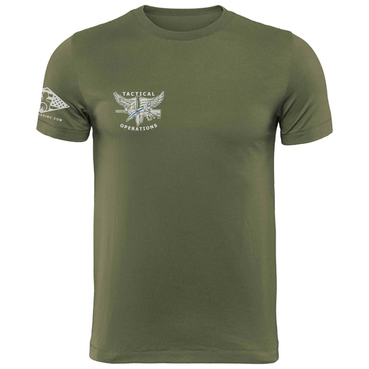OD Green Tactical Operations SWAT Operator TShirt