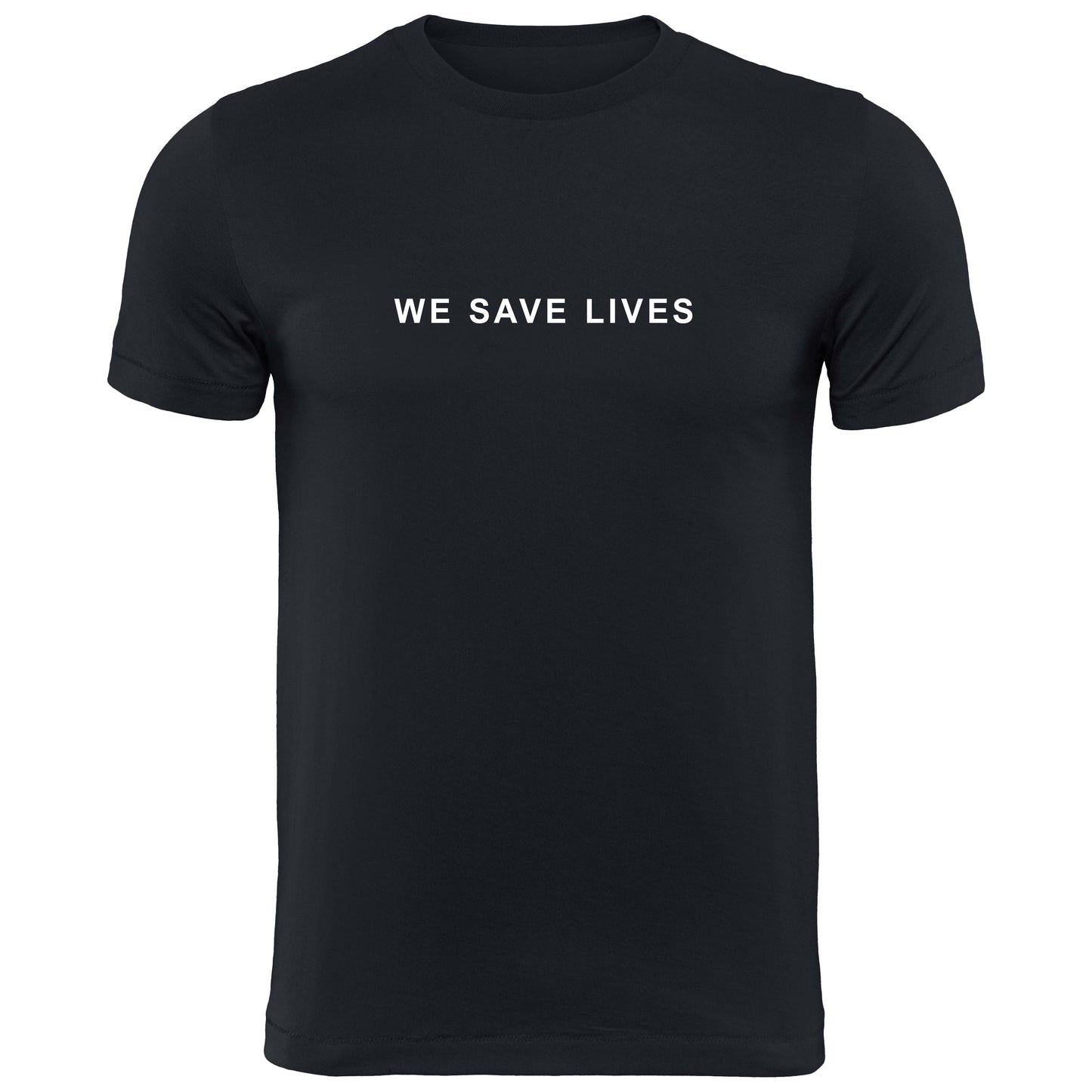 Black WE SAVE LIVES TShirt