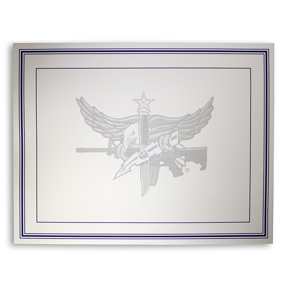 Blank Certificate with SWAT Operator Insignia
