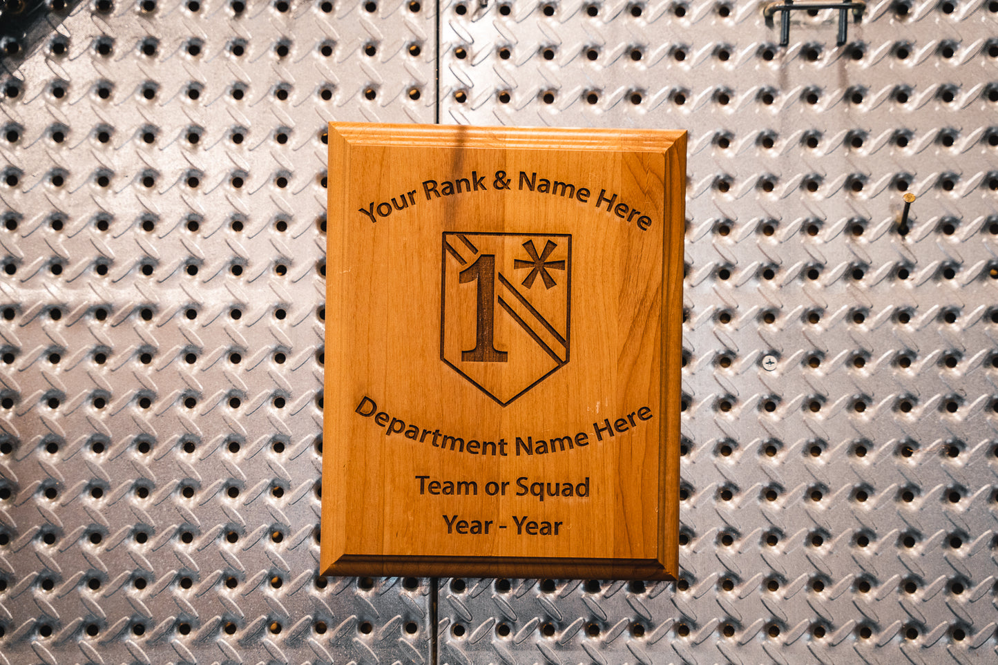 1 Asterisk Wood Plaque