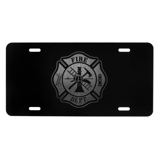 Fire Dept Logo License Plate