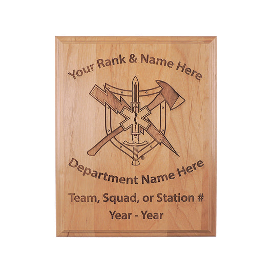 Rescue Task Force Wood Plaque