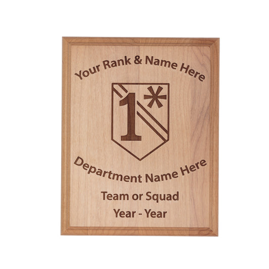 1 Asterisk Wood Plaque