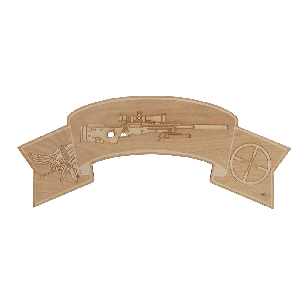 Sniper Qualification Tab Wood Sign