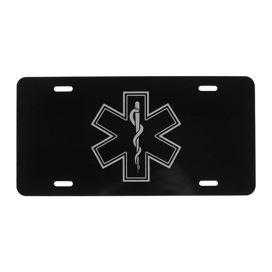 EMS Logo License Plate