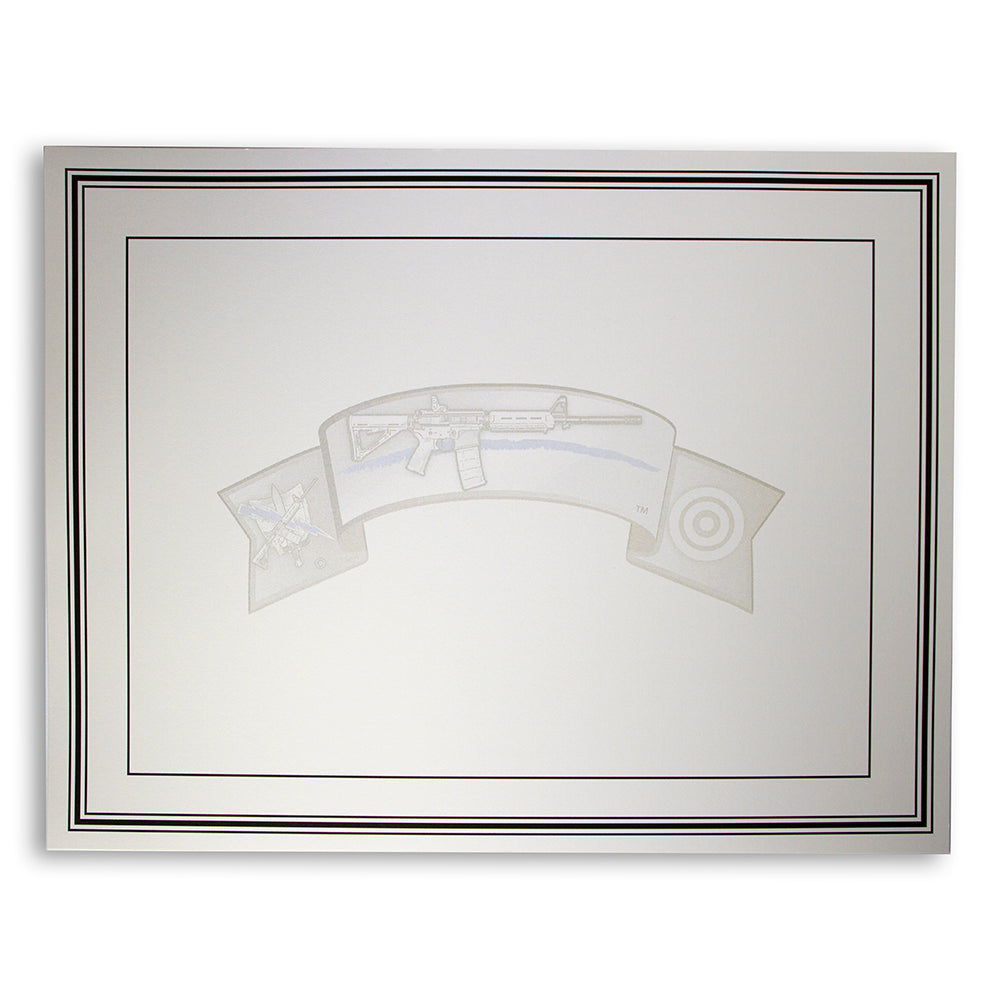 Blank Patrol Rifle Training Certificate